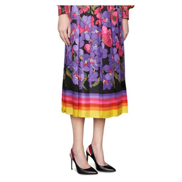 Gucci Sylvie Leather Slingback Pumps in Black NEW IN BOX WITH SHOE BAG - Picture 8 of 8